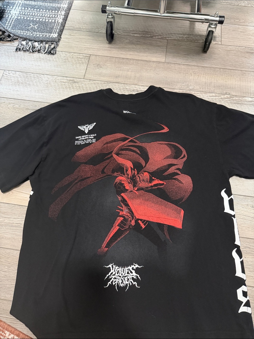 Darc Sport Black Short-Sleeve Tee with Red Samurai Graphic